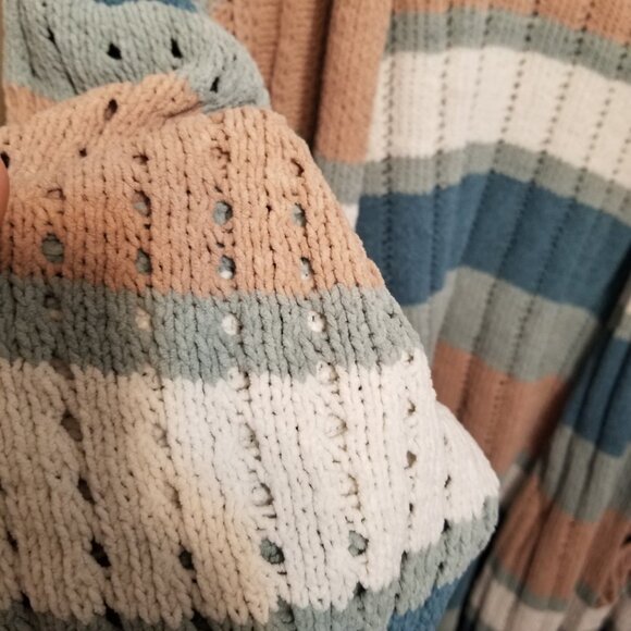 Maurices Long-Sleeved Striped Cardigan with Pockets, 4XL - Picture 2 of 7